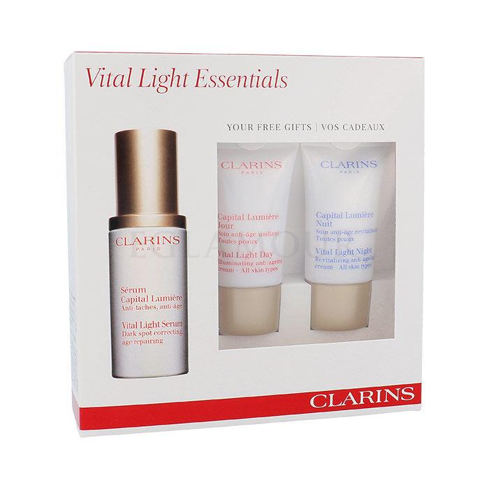 Clarins Vital Light Zestaw 30ml Vital Light Serum + 15ml Vital Light Day Cream + 15ml Vital Light Night Cream