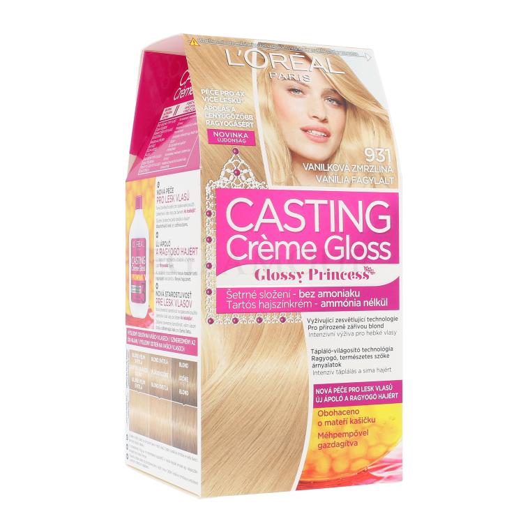 L&#039;Oréal Paris Casting Creme Gloss Glossy Princess Farba do włosów dla kobiet 48 ml Odcień 931 Vanilla Ice Cream