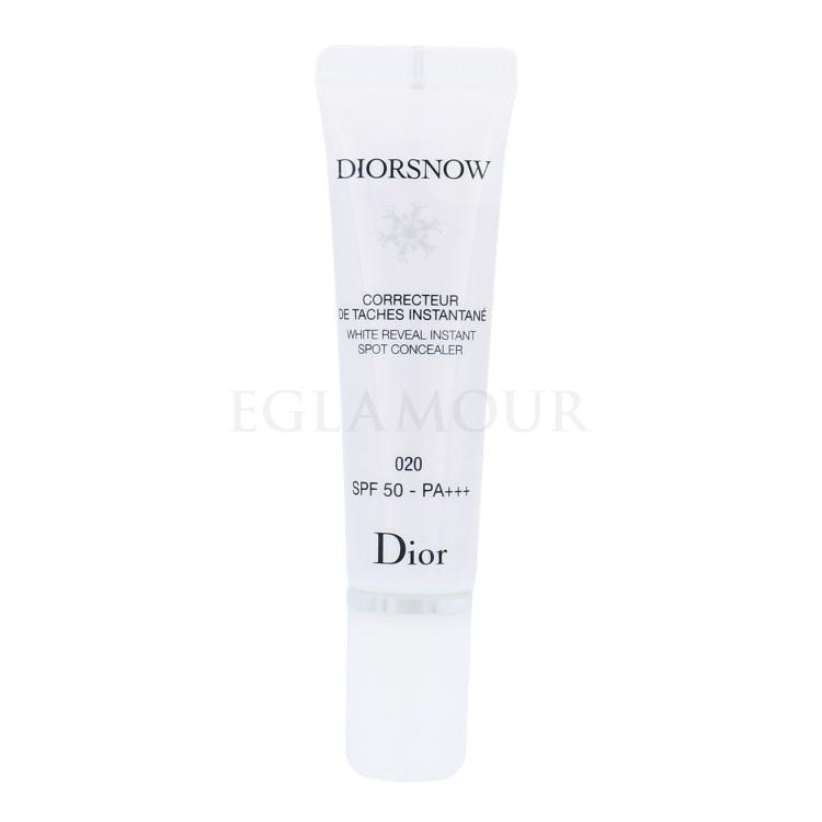 Christian Dior Diorsnow White Reveal Instant Spot Concealer SPF50 Korektor dla kobiet 15 ml Odcień 020 Light Beige Uszkodzone pudełko