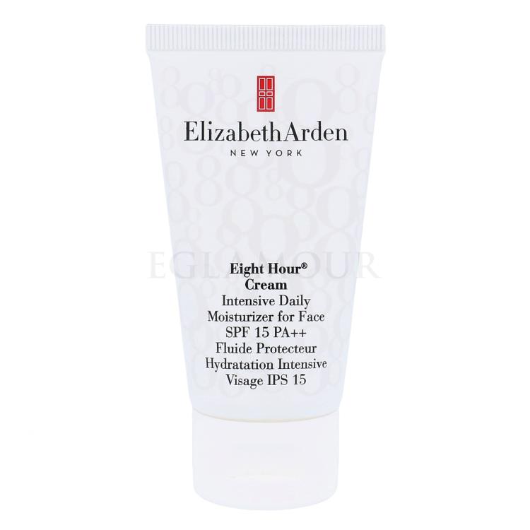 Elizabeth Arden Eight Hour Cream Intesive Daily Moisturizer SPF15 Krem do twarzy na dzień dla kobiet 49 g Uszkodzone pudełko