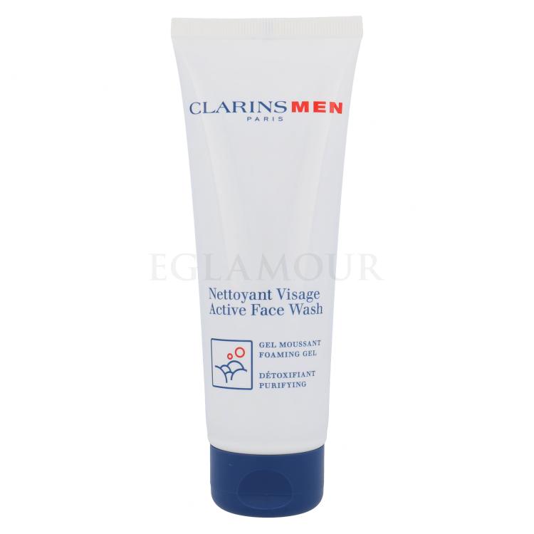 Clarins Men Active Face Wash Żel oczyszczający dla mężczyzn 125 ml Uszkodzone pudełko