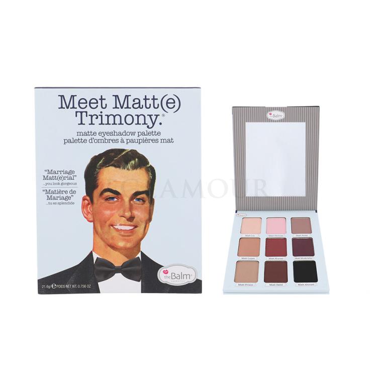 TheBalm Meet Matt(e) Trimony Eyeshadow Palette Cienie do powiek dla kobiet 21,6 g