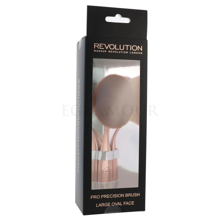 Makeup Revolution London Brushes Pro Precision Brush Large Oval Face Pędzel do makijażu dla kobiet 1 szt