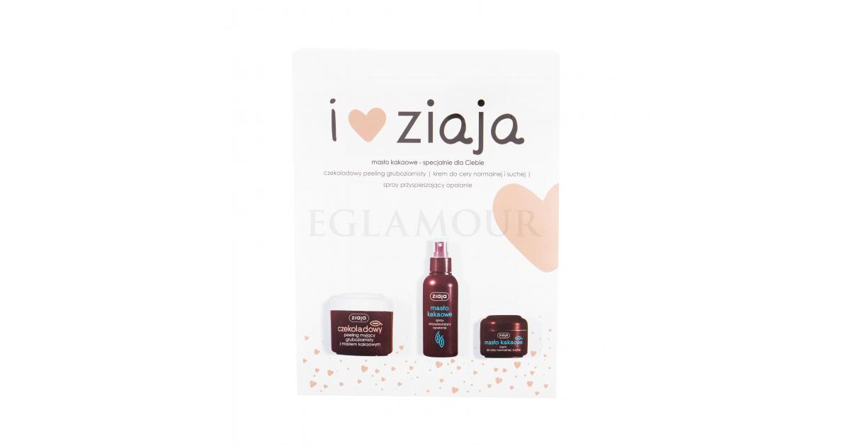 Ziaja Cocoa Butter Zestaw Peelnig do ciała 200 ml + Krem do twarzy 50
