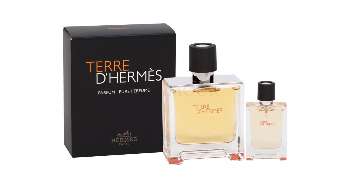 Hermes Terre d´Hermès Zestaw dla mężczyzn Perfumy 75 ml + Perfumy 12,5 ml Uszkodzone pudełko - Perfumeria internetowa E-Glamour.pl