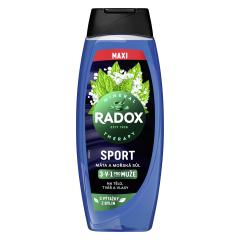 Radox Sport Mint And Sea Salt 3-in-1 Shower Gel Żele pod prysznic dla mężczyzn