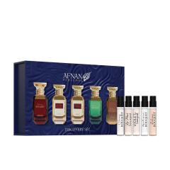 Afnan Discovery Set Bouquet Zestaw EDP Cherry Bouquet 2 ml + EDP La Fleur Bouquet 2 ml + EDP Violet Bouquet 2 ml + EDP Mystique Bouquet 2 ml + EDP Delicious Bouquet 2 ml