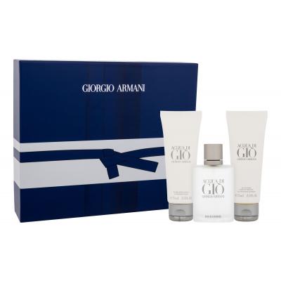 Giorgio Armani Acqua di Giò Pour Homme Zestaw Edt 50ml + 75ml balsam po goleniu + 75ml Żel pod prysznic