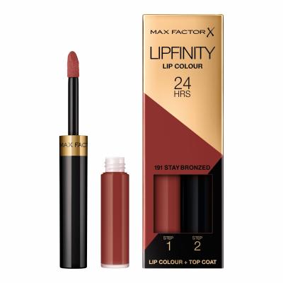 Max Factor Lipfinity 24HRS Lip Colour Pomadka dla kobiet 4,2 g Odcień 191 Stay Bronzed