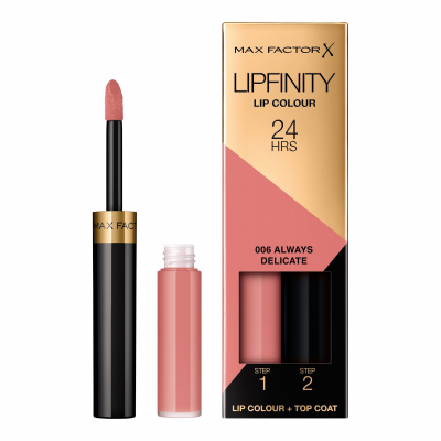 Max Factor Lipfinity 24HRS Lip Colour Pomadka dla kobiet 4,2 g Odcień 006 Always Delicate