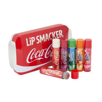 Lip Smacker Coca-Cola Lip Balm Zestaw Balsam do ust 6 x 4 g + Metalowe opakowanie