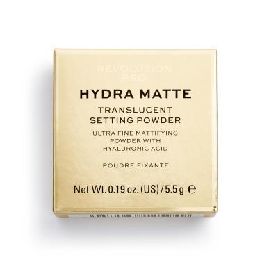 Revolution Pro Hydra Matte Setting Powder Puder dla kobiet 5,5 g Odcień Translucent