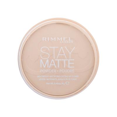 Rimmel London Stay Matte Puder dla kobiet 14 g Odcień 003 Peach Glow