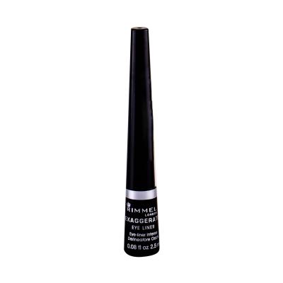 Rimmel London Exaggerate Eyeliner dla kobiet 2,5 ml Odcień 001 Black