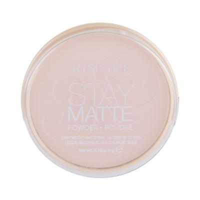 Rimmel London Stay Matte Puder dla kobiet 14 g Odcień 002 Pink Blossom