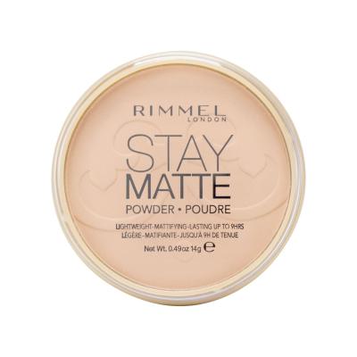 Rimmel London Stay Matte Puder dla kobiet 14 g Odcień 004 Sandstorm