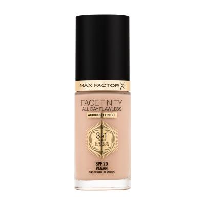 Max Factor Facefinity All Day Flawless SPF20 Podkład dla kobiet 30 ml Odcień N45 Warm Almond