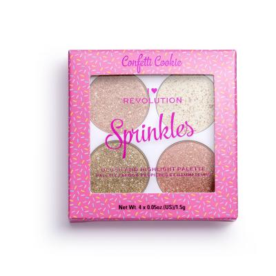 Makeup Revolution London I Heart Revolution Sprinkles Róż dla kobiet 6 g Odcień Confetti Cookie