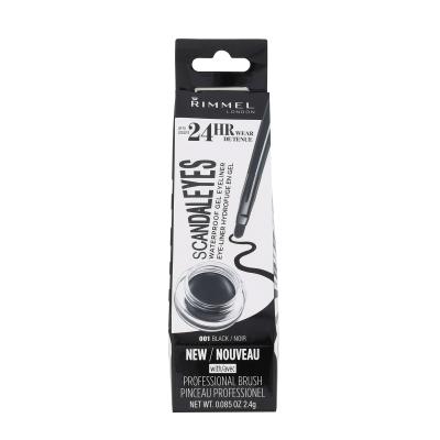 Rimmel London Scandaleyes Eyeliner dla kobiet 2,4 g Odcień 001 Black