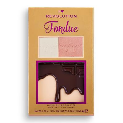 Makeup Revolution London I Heart Revolution Mini Chocolate Cienie do powiek dla kobiet 11,2 g Odcień Fondue