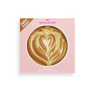 I Heart Revolution Tasty Coffee Bronzer dla kobiet 6,5 g Odcień Latte