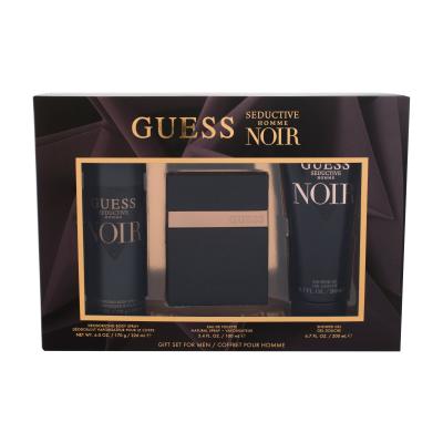 GUESS Seductive Homme Noir Zestaw Edt 100 ml + Żel pod prysznic 100 ml + Dezodorant 226 ml
