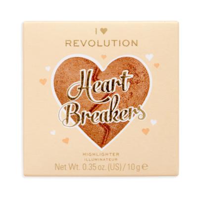 I Heart Revolution Heartbreakers Rozświetlacz dla kobiet 10 g Odcień Graceful