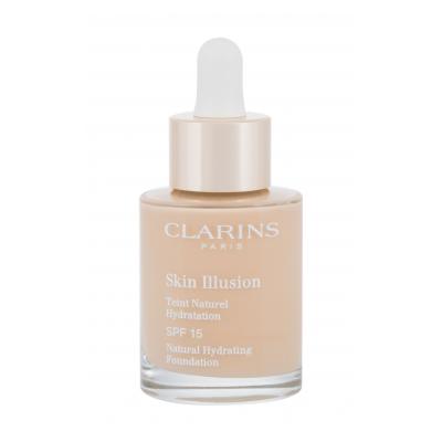 Clarins Skin Illusion Natural Hydrating SPF15 Podkład dla kobiet 30 ml Odcień 101 Linen