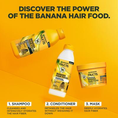 Garnier Fructis Hair Food Banana Nourishing Shampoo Szampon do włosów dla kobiet 350 ml