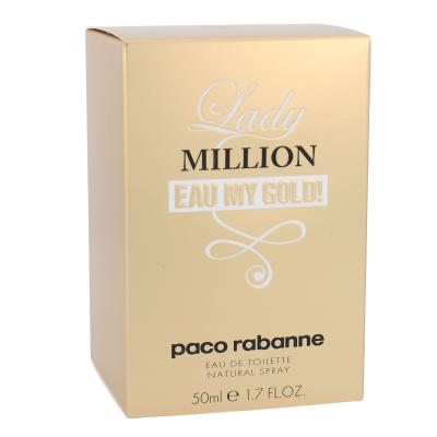 Paco Rabanne Lady Million Eau My Gold! Woda toaletowa dla kobiet 50 ml Uszkodzone pudełko