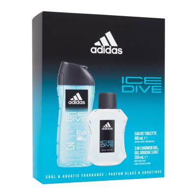 Adidas Ice Dive Zestaw Edt 100ml + 250ml Żel pod prysznic