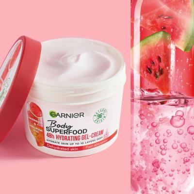 Garnier Body Superfood 48h Hydrating Gel-Cream Watermelon &amp; Hyaluronic Acid Krem do ciała dla kobiet 380 ml