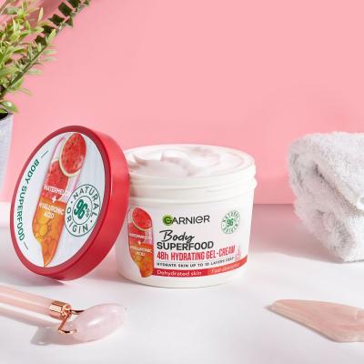 Garnier Body Superfood 48h Hydrating Gel-Cream Watermelon &amp; Hyaluronic Acid Krem do ciała dla kobiet 380 ml