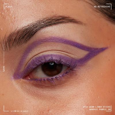 NYX Professional Makeup Epic Wear Liner Stick Kredka do oczu dla kobiet 1,21 g Odcień 20 Gaphic Purple