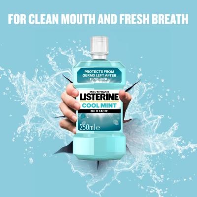 Listerine Cool Mint Mild Taste Mouthwash Płyn do płukania ust 250 ml