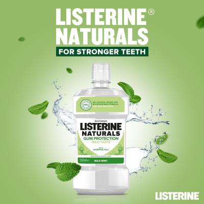 Listerine Naturals Gum Protection Mild Taste Mouthwash Płyn do płukania ust 500 ml