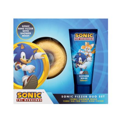Sonic The Hedgehog Bath Fizzer Duo Set Zestaw Kula do kąpieli 150 g + żel pod prysznic 150 ml