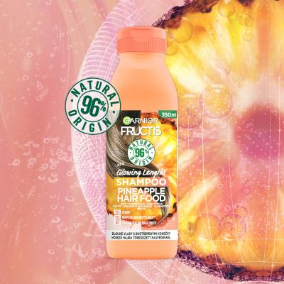Garnier Fructis Hair Food Pineapple Glowing Lengths Shampoo Szampon do włosów dla kobiet 350 ml