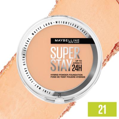 Maybelline Superstay 24H Hybrid Powder-Foundation Podkład dla kobiet 9 g Odcień 21
