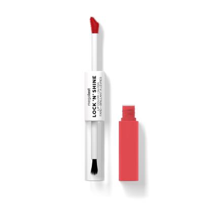 Wet n Wild MegaLast Lock &#039;N&#039; Shine Lip Color + Gloss Pomadka dla kobiet 4 ml Odcień Shining Hibiscus