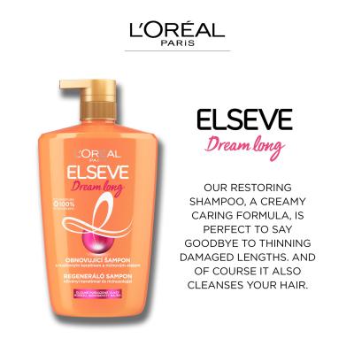 L&#039;Oréal Paris Elseve Dream Long Restoring Shampoo Szampon do włosów dla kobiet 1000 ml