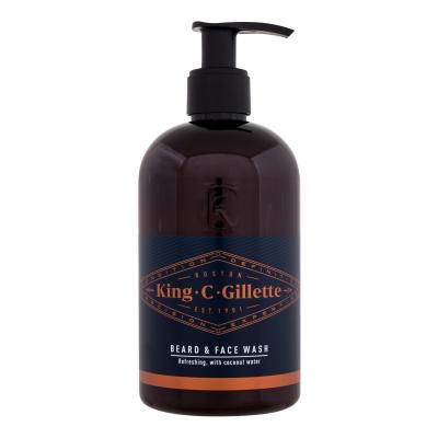 Gillette King C. Beard &amp; Face Wash Szampon do zarostu dla mężczyzn 350 ml