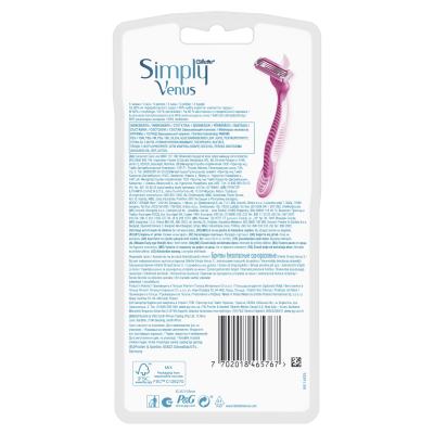 Gillette Venus 3 Simply Maszynka do golenia dla kobiet Zestaw