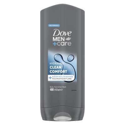 Dove Men + Care Hydrating Clean Comfort Żel pod prysznic dla mężczyzn 400 ml