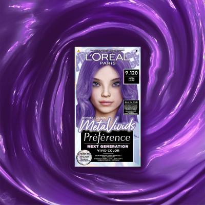 L&#039;Oréal Paris Préférence Meta Vivids Farba do włosów dla kobiet 75 ml Odcień 9.120 Meta Lilac