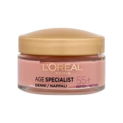 L&#039;Oréal Paris Age Specialist 55+ Anti-Wrinkle Brightening Care Krem do twarzy na dzień dla kobiet 50 ml
