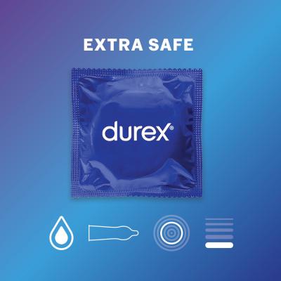 Durex Extra Safe Thicker Prezerwatywy dla mężczyzn Zestaw