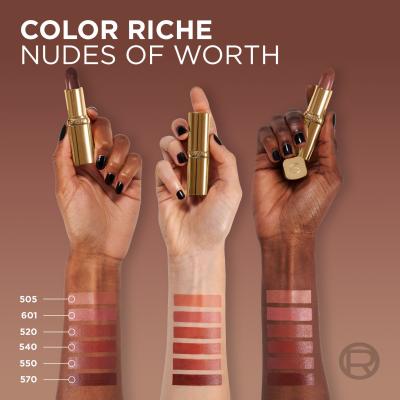 L&#039;Oréal Paris Color Riche Free the Nudes Pomadka dla kobiet 4,7 g Odcień 540 Nu Unstoppable