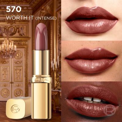 L&#039;Oréal Paris Color Riche Free the Nudes Pomadka dla kobiet 4,7 g Odcień 570 Worth It Intense