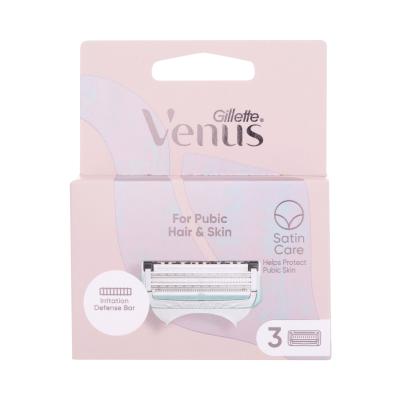 Gillette Venus Satin Care For Pubic Hair &amp; Skin Wkład do maszynki dla kobiet Zestaw